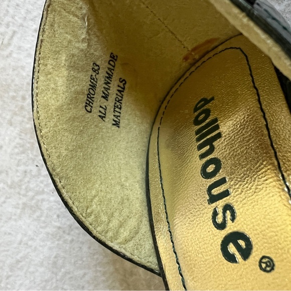 dollhouse Green Croc Pointed Toe Stilettos - Picture 14 of 14